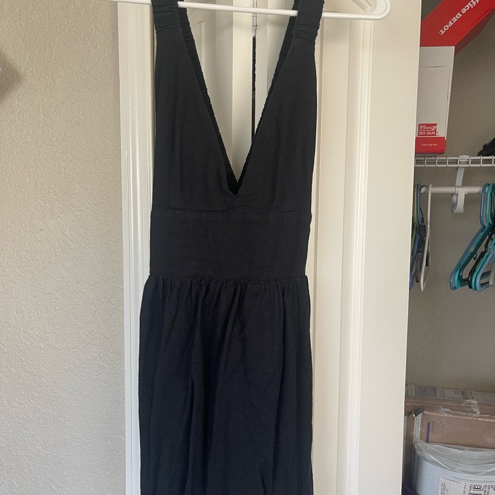 Black criss cross black romper